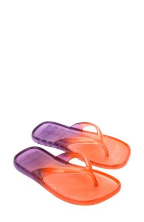 Melissa Ombr&eacute; Flip Flop in Orange/purple at Nordstrom, Size 10