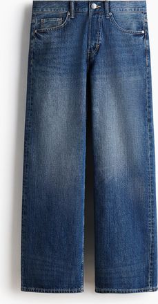 H&M Loose Straight Jeans - Blue