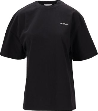 Off-white Black Crew Neck Logo T-Shirt