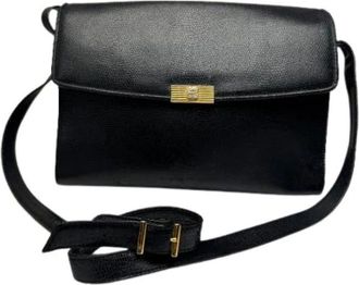 Givenchy Pre-owned Cross Body Bags, female, Black, Size: ONE SIZE Pre-owned Leather Crossbody Bag