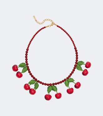 Jennifer Behr Maraschino beaded necklace