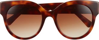 Longchamp 53mm Gradient Round Sunglasses in Havana at Nordstrom Rack