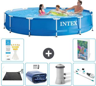 Intex Piscina Con Estructura Redonda - 366x76 Cm - 7-piezas S82