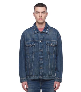 Off-white Indigo Blue Denim Jacket