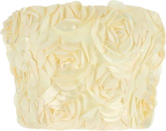 Rotate Rotate Birger Christensen, Tops, Dames, Wit, S, Polyester, Crop Top