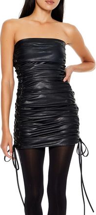 Forever 21 Lace-Up Tube Mini Dress