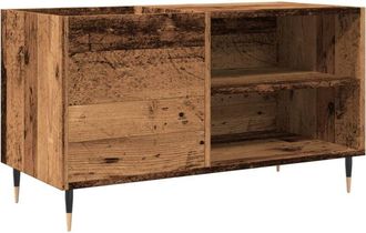 vidaXL Mueble para discos madera ingeniería envejecida 84,5x38x48 cm Vidaxl