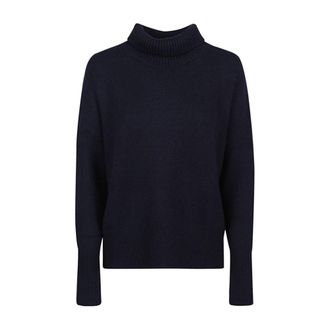 Lisa Yang Heidi Kasjmier Trui met Col - Dames - Cashmere truien - Blauw - M - Kasjmier - Truien & Vesten