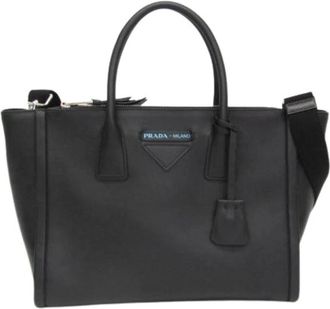 Prada Pre-owned Vintage Handtas - Dames - Vintage Handtas - Zwart - ONE Size - Leer - Vintage
