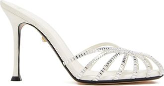 Alevì 95 mm sandalen verfraaid met kristallen - Zilver