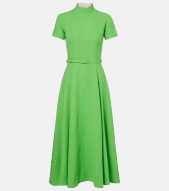 Emilia Wickstead Camilla belted wool midi dress