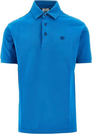 Etro Poloshirt met geborduurd logo - Blauw