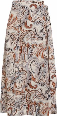 Marie Oliver Womens Estine Maxi Wrap Skirt In Trinity
