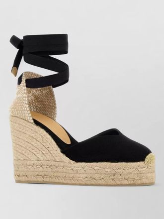 Castaner chiara canvas wedge heel espadrille sandals