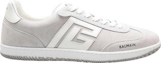 Balmain Balmain Sneakers Swan in white suede leather