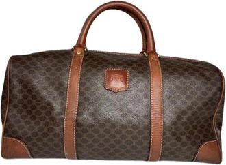Celine Pre-owned Weekend Bags, female, Brown, Size: ONE SIZE Pre-owned Leather Weekend Bag