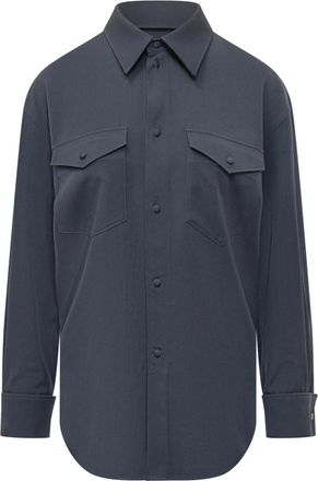 Kenzo Blue Regular Solid Shirt