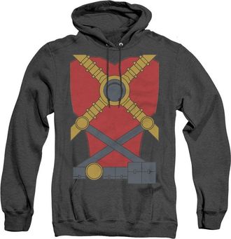 Gildan Justice League of America Red Robin Adult Heather Hoodie / Hooded Sweatshirt