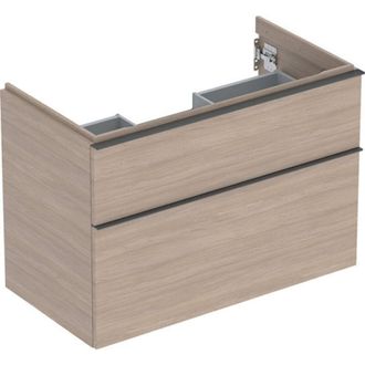 Keramag Keramag - Geberit Icon Mueble Bajo Lavabo, 2 Cajones, 88,8x61,5x47,6 Cm