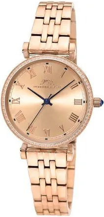 Porsamo Bleu Emma Sunray Dial Bracelet Watch in Rose Tone/Rose Tone at Nordstrom Rack