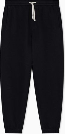 A|X Armani Exchange Mens Cross Gender, Cuffed Leg Back Logo Patch Sweatpants, Black, XL
