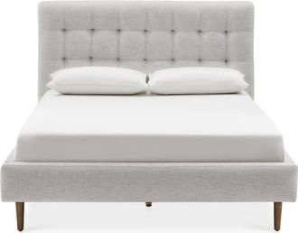 Castlery Beige Queen Bed, Fibre Headboard | Madison by Castlery
