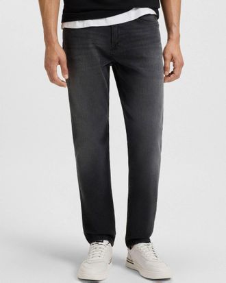 Boss Orange by Hugo Boss Mens Re.Maine Regular-Fit Jeans in Dark Grey Cotton - Size 34W/34L