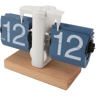 OEM Reloj De Escritorio Mecedora, Mec&aacute;nico Autom&aacute;tico, 12 Horas, Am/pm, Base De Madera, Funciona Con Pilas, Estilo Vintage, Retro, Digital, Para Oficina E