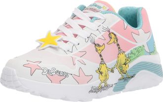 Skechers Uno Lite Friendly Unisex Kids Sneaker, White Multi, 13 US Little Kid