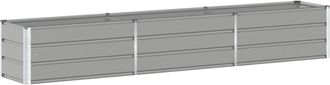 vidaXL Jardinera Gris Claro 290 X 50 X 45 Cm Acero Galvanizado Vidaxl
