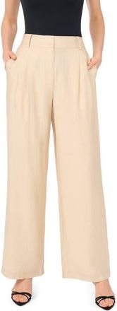 Vince Camuto Pleated Wide Leg Pants in Birch at Nordstrom, Size 00