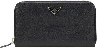 Prada Pre-owned Wallets, female, Black, Size: ONE SIZE Pre-owned Leather wallets