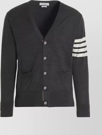 Thom Browne fine-knit wool v-neck cardigan