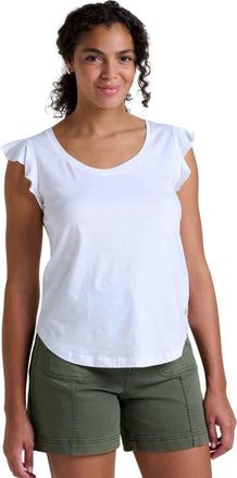 Toad & Co Rufflita Tee in True White at Nordstrom, Size X-Small
