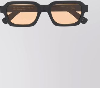 Retro Superfuture rectangular acetate sunglasses tinted lenses