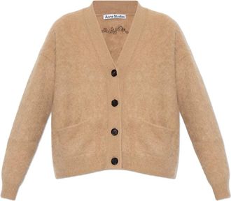 Acne Studios Cardigan in cashmere - - Knitwear - Donna - Marrone - S