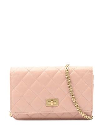 Chanel Borsa a tracolla Reissue 2.55 in pelle di vitello con catena 2019 - Rosa