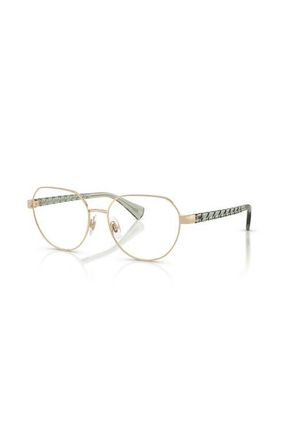 Ralph Lauren 54mm Irregular optical glasses in Gold at Nordstrom