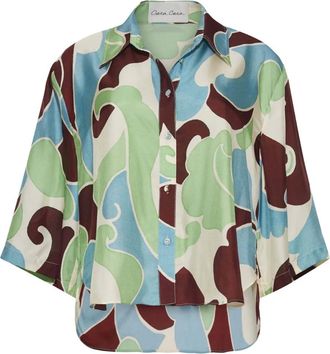 Cara Cara Calvia blouse met print - Beige