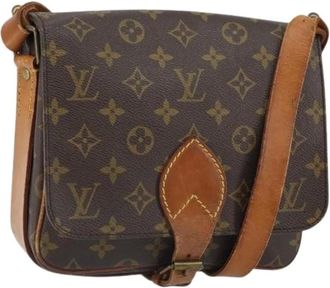 Louis Vuitton Pre-owned Cross Body Bags, female, Brown, Size: ONE SIZE Pre-owned Canvas Cross Body Bag