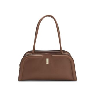 BOSS Leather bowling bag with Double B monogram