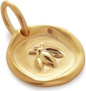 Monica Vinader Bee Pendant Charm in 18K Gold Vermeil at Nordstrom