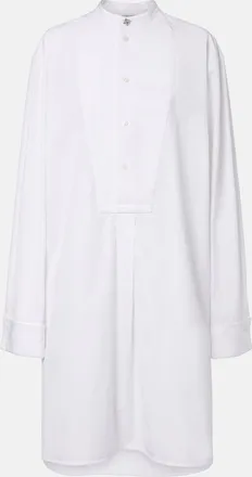 Bottega Veneta Oversized cotton poplin midi dress