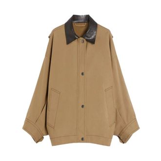 Max Mara Light Jackets, female, Beige, M, Dorema Jacket
