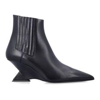 The Attico Cheope Beatle Boot 65 - female - The Attico - Heeled Boots - Black - 5 1/2 UK - Shoes