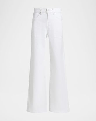 Veronica Beard Crosbie High-Rise Wide-Leg Jeans