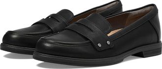 Dr. Scholls Hello Loafer Womens Flat Shoes Black 1 : 9.5 M, Faux Leather
