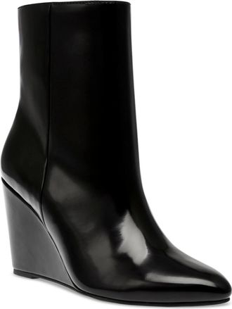 Dolce Vita Pascal Boot Women Black Pointed Toe Wedge Heel Ankle Bootie LION751