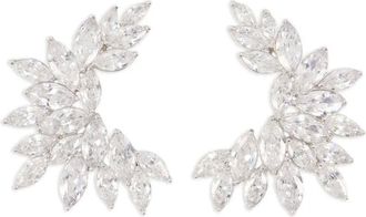 Self Portrait Orecchini Crystal Cuff - Argento