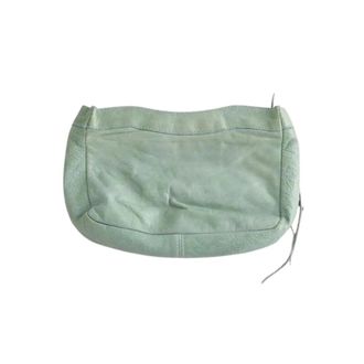 Balenciaga Pre-owned Le City Pochette - Dames - Pre-owned - Groen - Maat: ONE Size Leer
